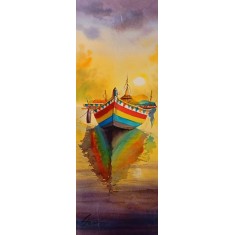 Shaima Umer, 10 x 22 Inchs, Watercolor on Paper, Seascape Painting, AC-SHA-079 Shaima Umer, 10 x 22 Inchs, Watercolor on Paper, Seascape Painting, AC-SHA-079
